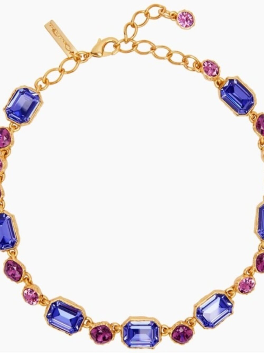 Oscar de la Renta Goldtone & Glass Crystal Necklace